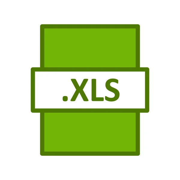 Xls File Format Icon Vector Illustration — 스톡 벡터