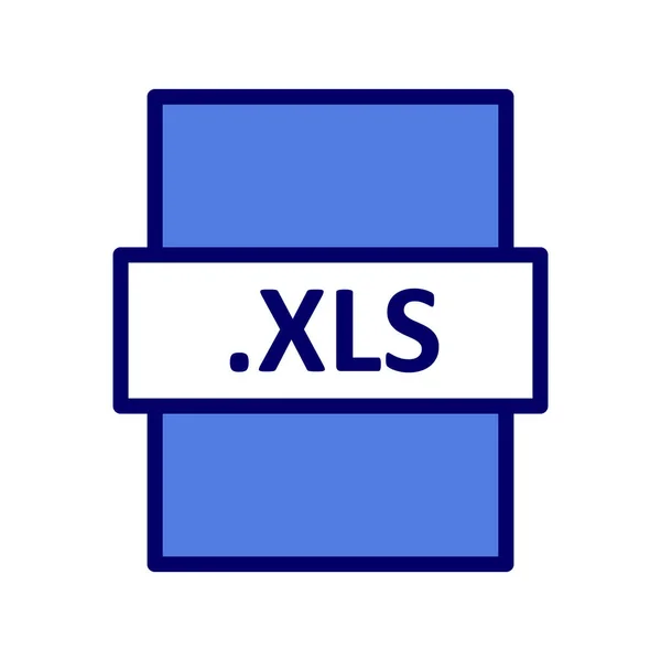 Xls File Format Icon Vector Illustration — 스톡 벡터