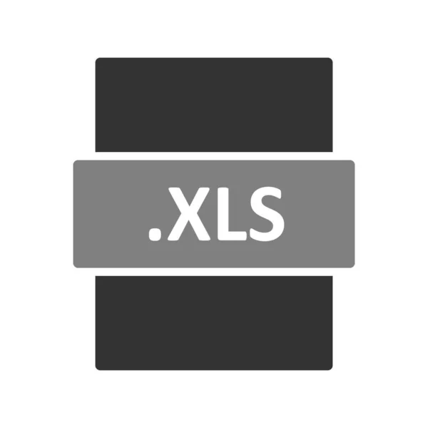 Symbol Für Das Xls Dateiformat Vektorillustration — Stockvektor