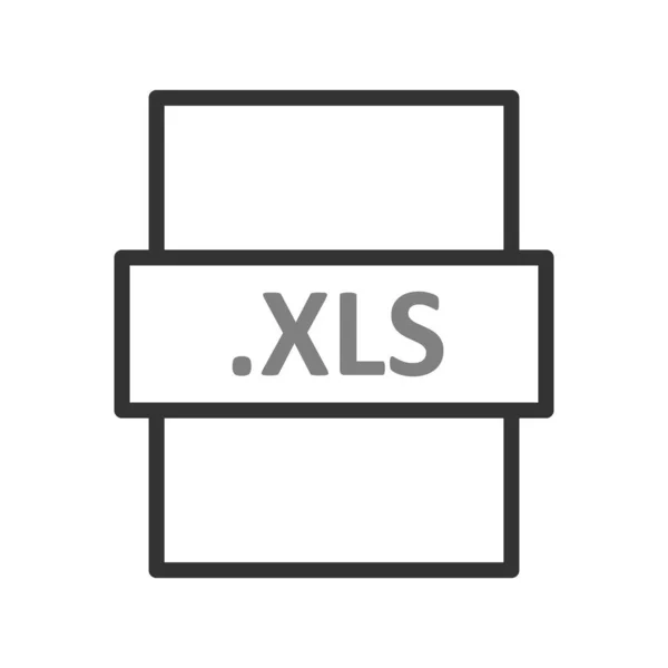 Xls File Format Icon Vector Illustration — ストックベクタ