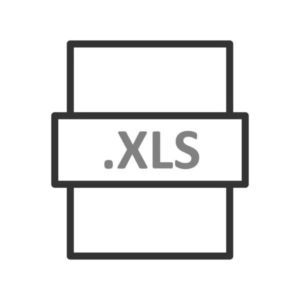 Xls File Format Icon Vector Illustration — Stockvektor