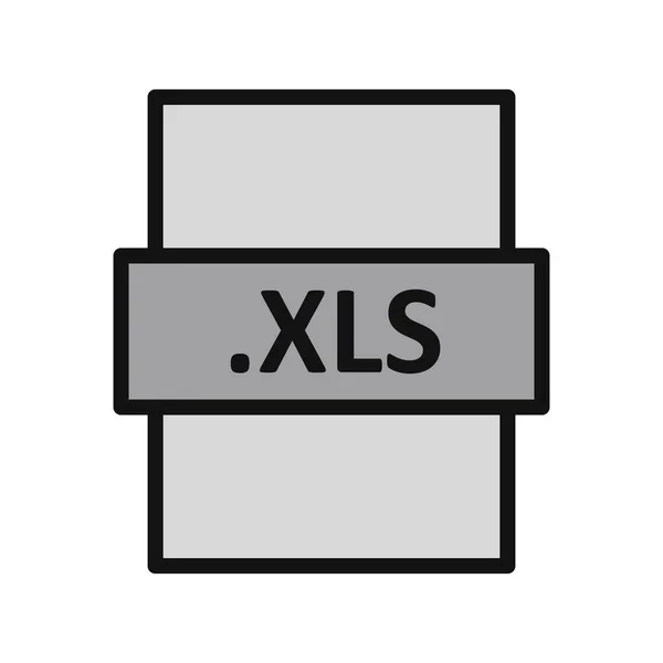 Xls File Format Icon Vector Illustration — Stock vektor