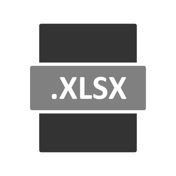Xlsx File Format Icon Vector Illustration — Stockvektor