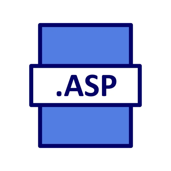 Asp Dateiformat Symbol Vektorillustration — Stockvektor