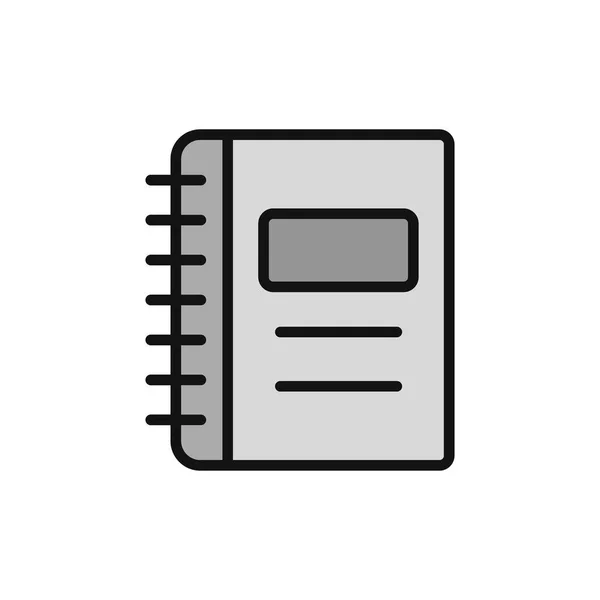 Note Book Icon Vector Illustration — Stock Vector