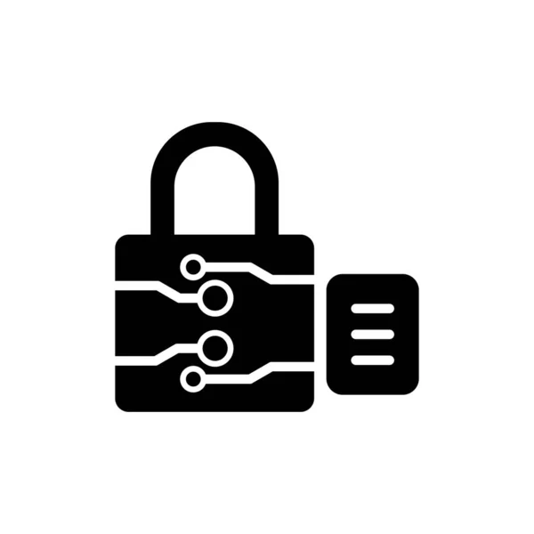 Padlock Icon Vector Illustration — Stock Vector