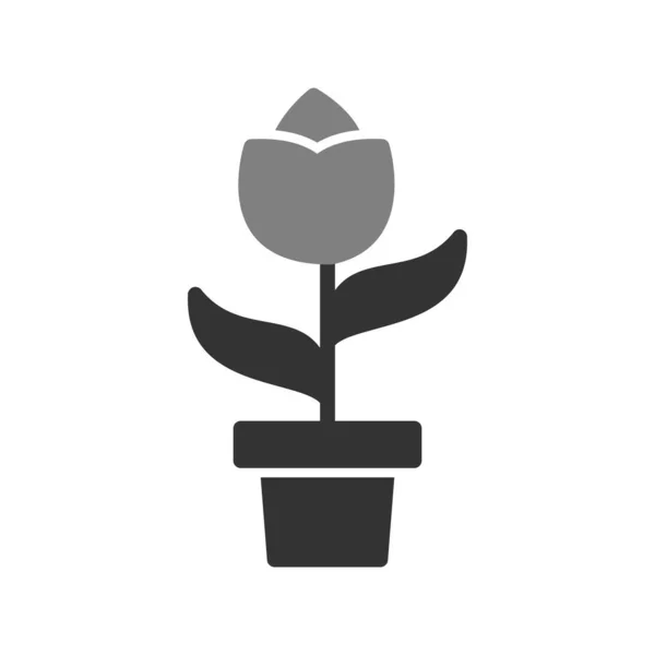 Plant Icon Isolated White Background Vector Illustration — Stock Vector