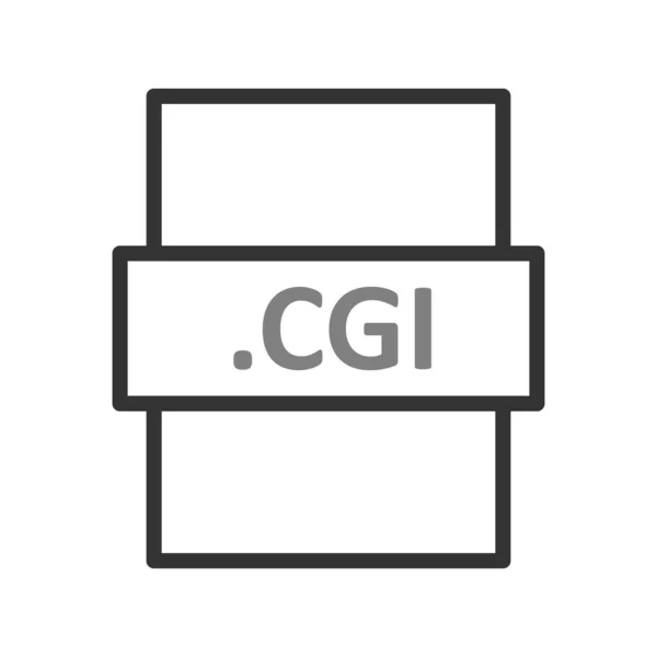 Cgl File Format Icon Vector Illustration — Stock Vector