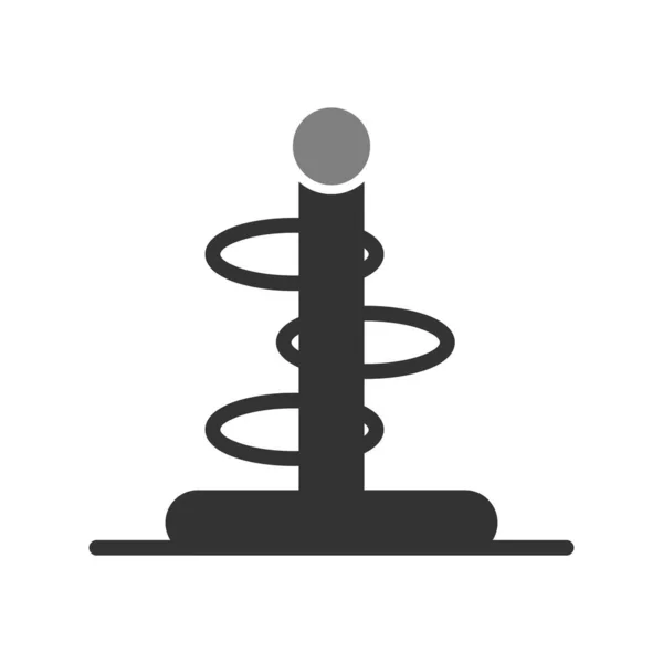 Ring Toss Icon Vector Illustration — Stockový vektor