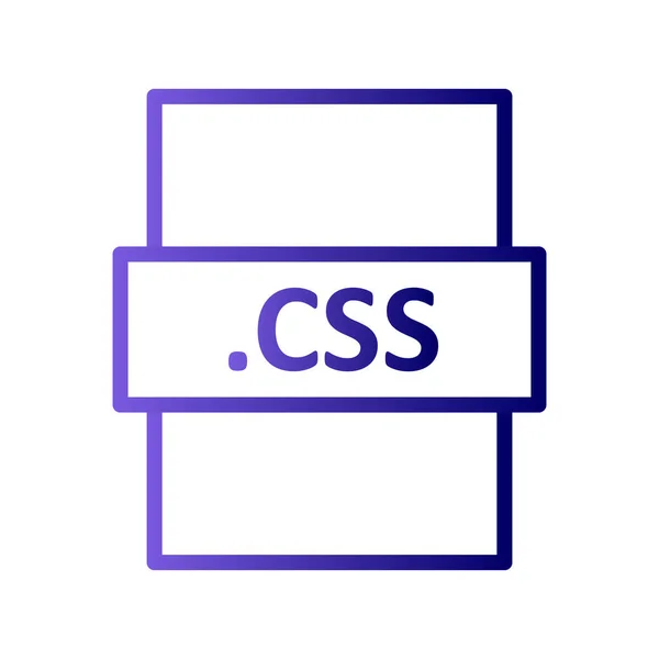 Ícone Formato Arquivo Css Ilustração Vetorial — Vetor de Stock