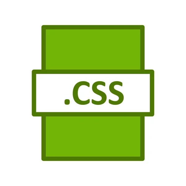 Ícone Formato Arquivo Css Ilustração Vetorial — Vetor de Stock