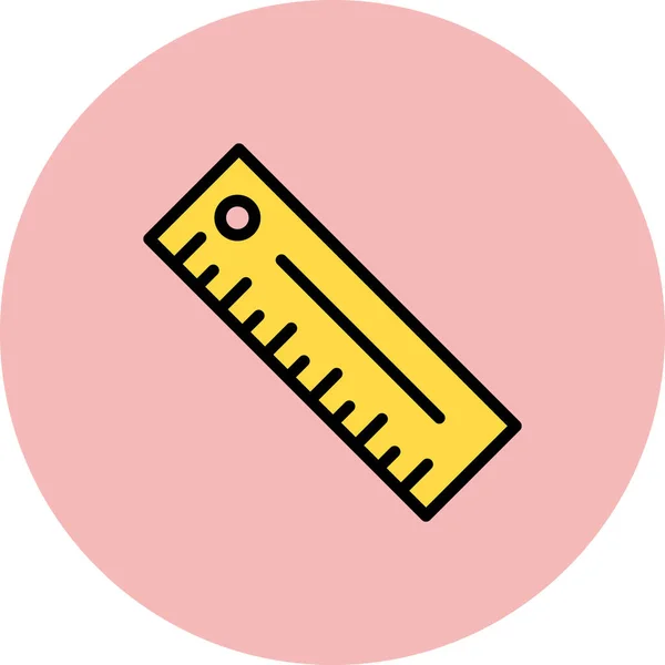 Ruler Icon Vector Illustration — Stock Vector