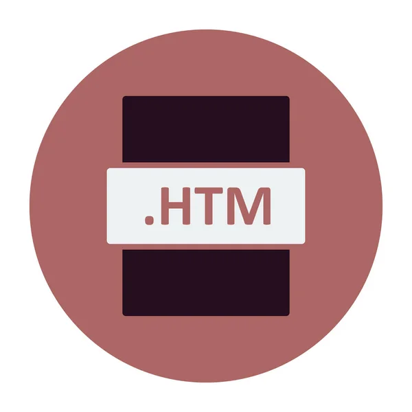 Htm File Format Icon Vector Illustration — Stock vektor