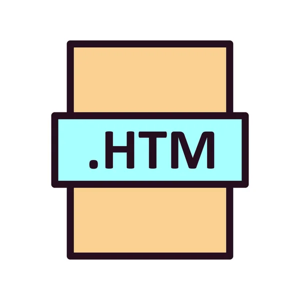 Html File Format Icon Vector Illustration — Stock Vector