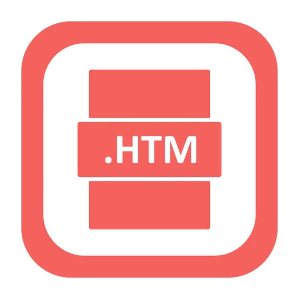 Html Fájlformátum Ikon Vektor Illusztráció — Stock Vector