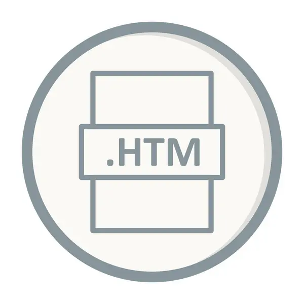 Html Значок Формату Файлів Векторні Ілюстрації — стоковий вектор