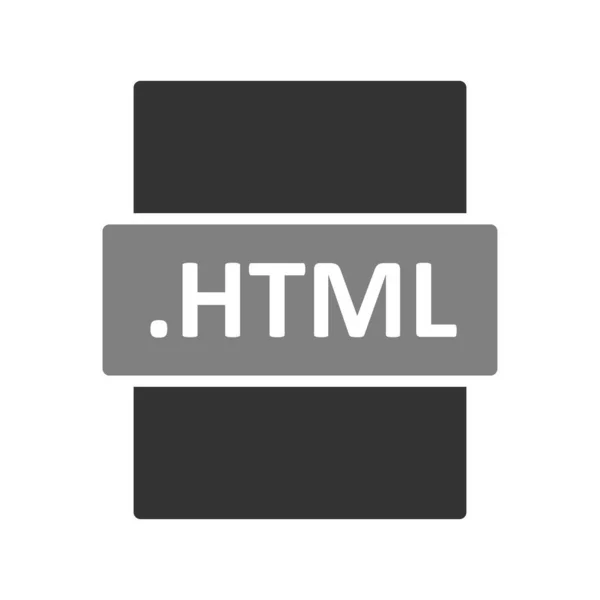 Иконка Формата Html Векторная Иллюстрация — стоковый вектор