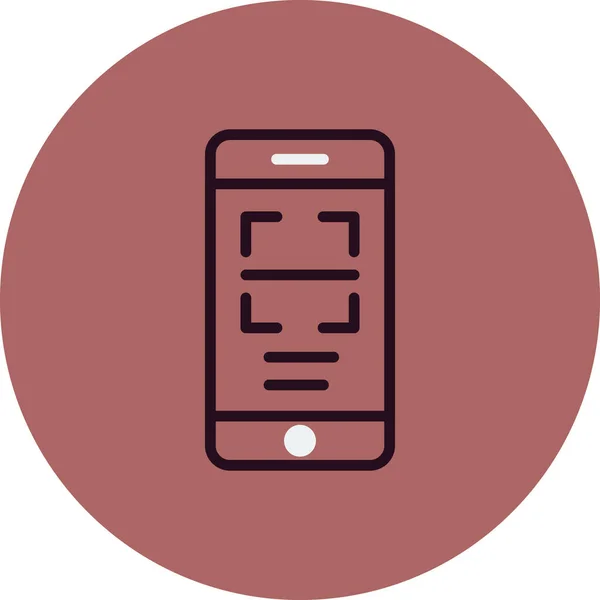 Illustration Icône Vecteur Téléphone Mobile — Image vectorielle