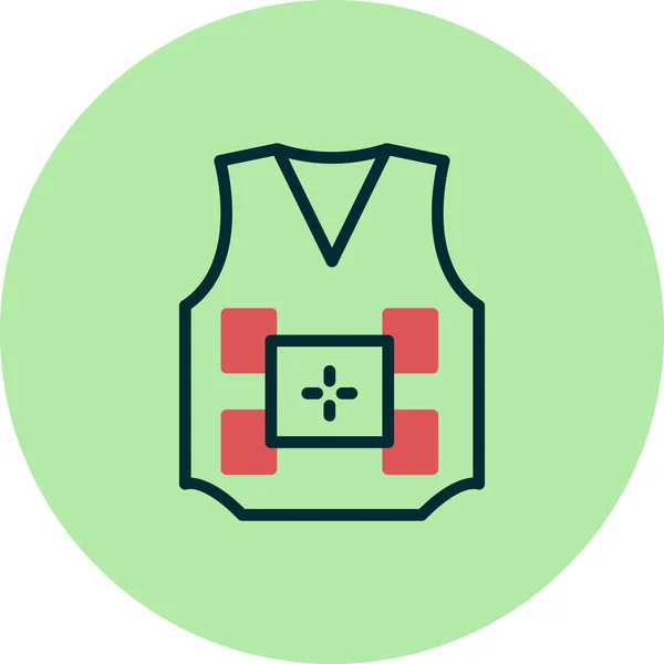 Sleeveless Sweater Icon Vector Illustration — Stok Vektör
