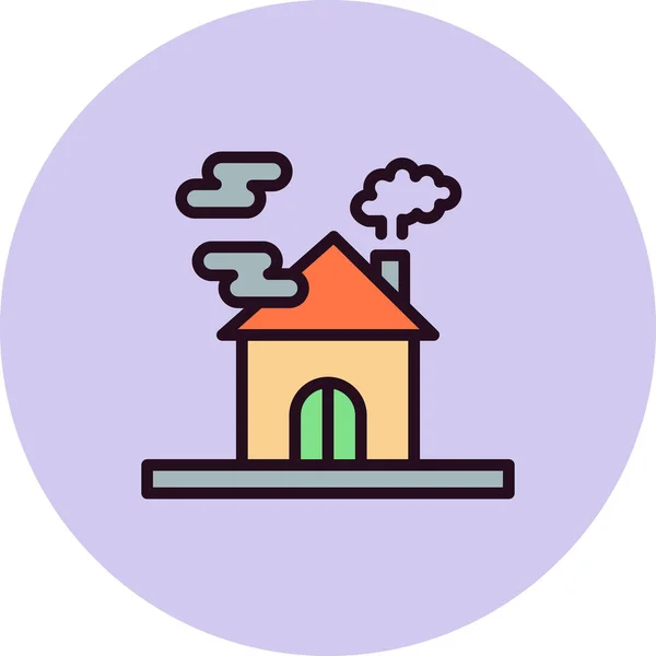 Smog Icon Vector Illustration — Stok Vektör
