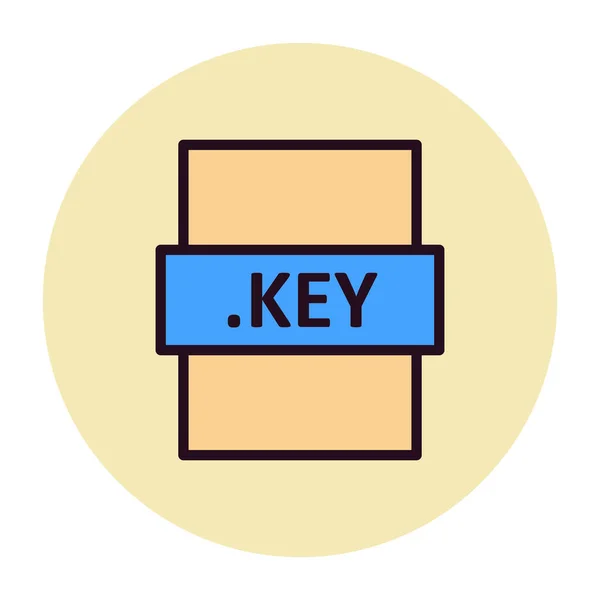 Browser Keyword Password File Icon Simple Vector Design — Stock Vector