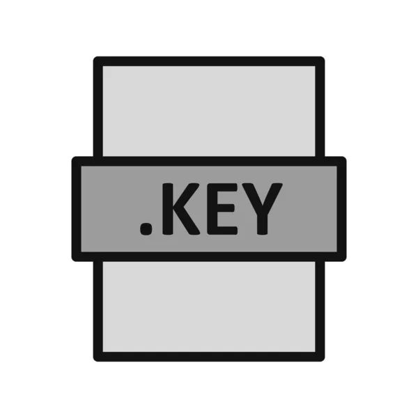 Browser Keyword Password File Icon Simple Vector Design — 스톡 벡터