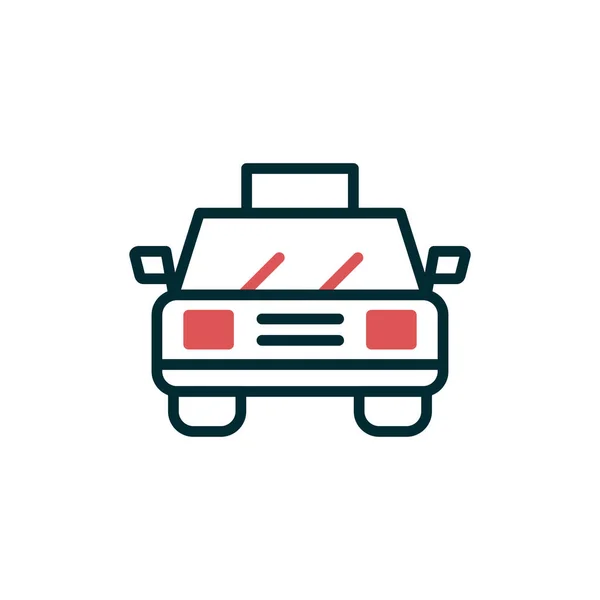 Icono Taxi Vector Ilustración — Archivo Imágenes Vectoriales