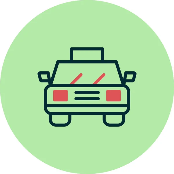 Taxi Pictogram Vector Illustratie — Stockvector