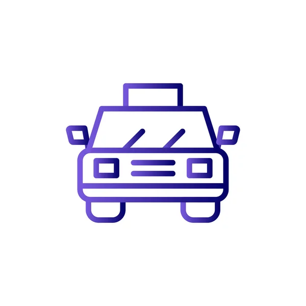 Taxi Ikon Vektor Illusztráció — Stock Vector