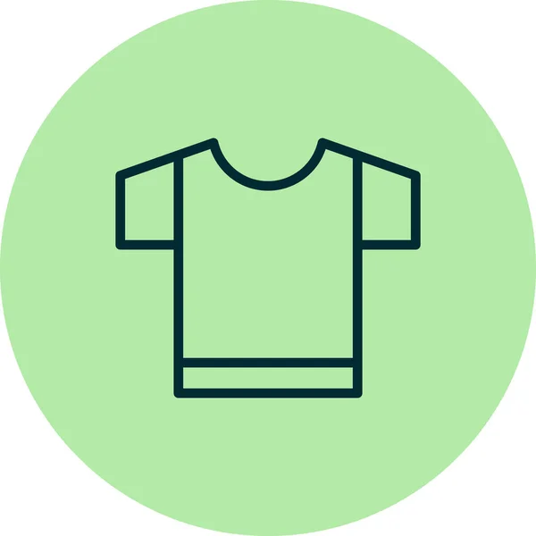 Camiseta Icono Vector Ilustración — Vector de stock
