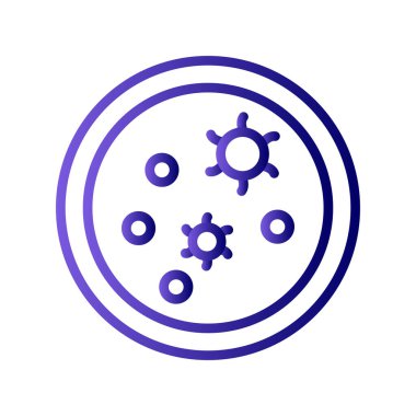 bakteri simgesi vektör illüstrasyonu