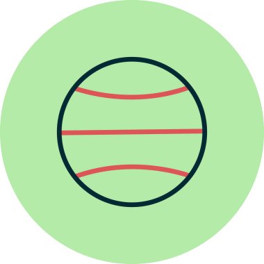 Tenis topu ikonu vektör illüstrasyonu