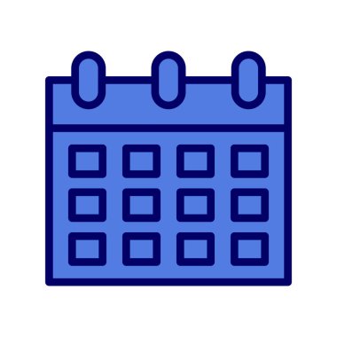 Takvim simgesi vektör illüstrasyonu