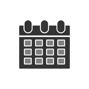 Takvim simgesi vektör illüstrasyonu