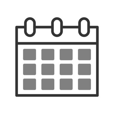 Takvim simgesi vektör illüstrasyonu