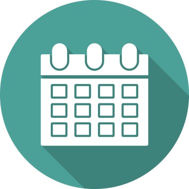 Takvim simgesi vektör illüstrasyonu