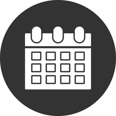 Takvim simgesi vektör illüstrasyonu