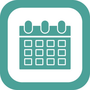 Takvim simgesi vektör illüstrasyonu