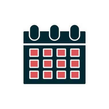 Takvim simgesi vektör illüstrasyonu