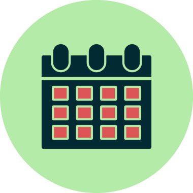 Takvim simgesi vektör illüstrasyonu