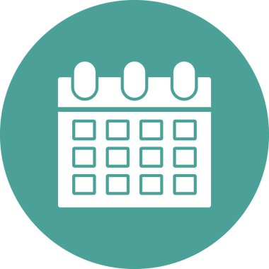 Takvim simgesi vektör illüstrasyonu