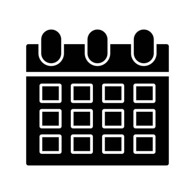 Takvim simgesi vektör illüstrasyonu