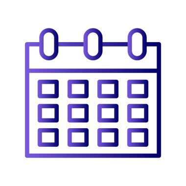 Takvim simgesi vektör illüstrasyonu