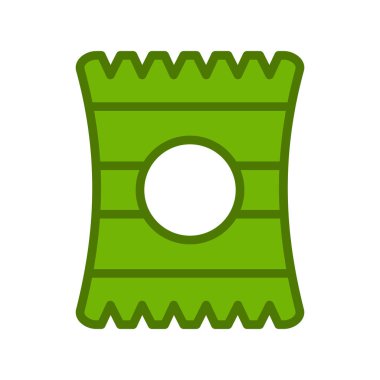 Şeker simgesinin vektör illüstrasyonu