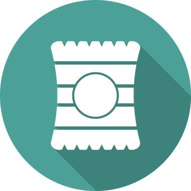 Şeker simgesinin vektör illüstrasyonu