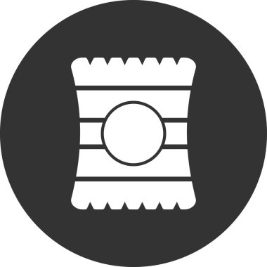 Şeker simgesinin vektör illüstrasyonu