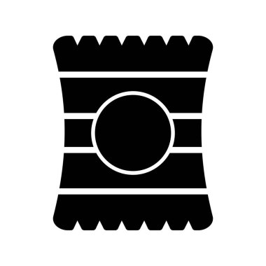 Şeker simgesinin vektör illüstrasyonu