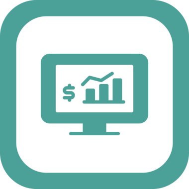 Bilgisayar vektör illüstrasyonunda nakit istatistikleri