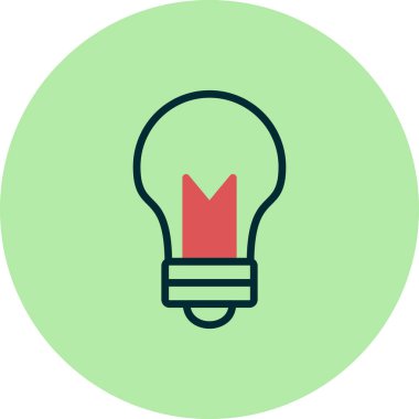 ampul simgesi vektör illüstrasyonu 