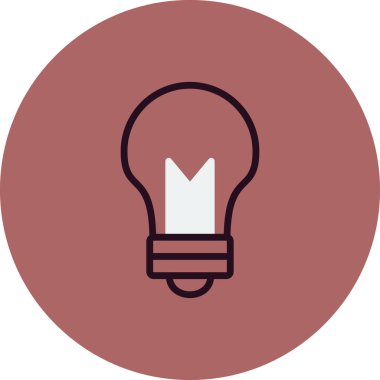 Ampul simgesinin vektör illüstrasyonu